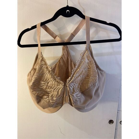 Glamorise 42h beige FC Racerback straps bra - Picture 1 of 5